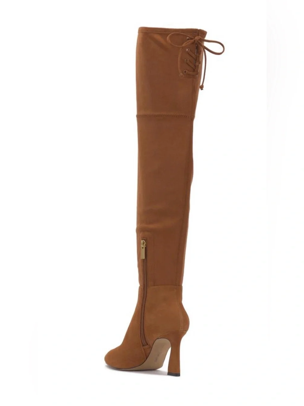 NIB Vince Camuto Tapala over the knee boot brown suede 9 wide calf lace up
